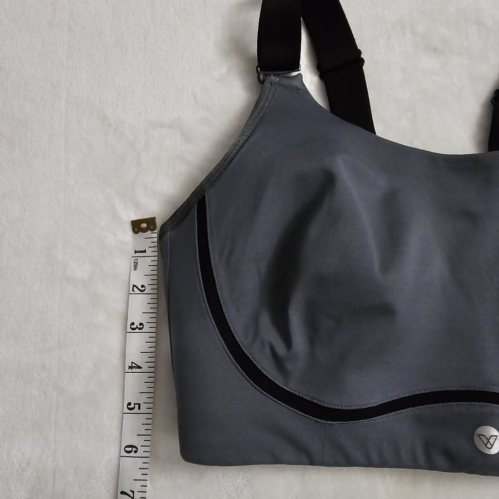 LIVI Active Lane Bryant Charcoal Volta High-Impact  Sports Bra Size 38 DDD - Picture 6 of 13